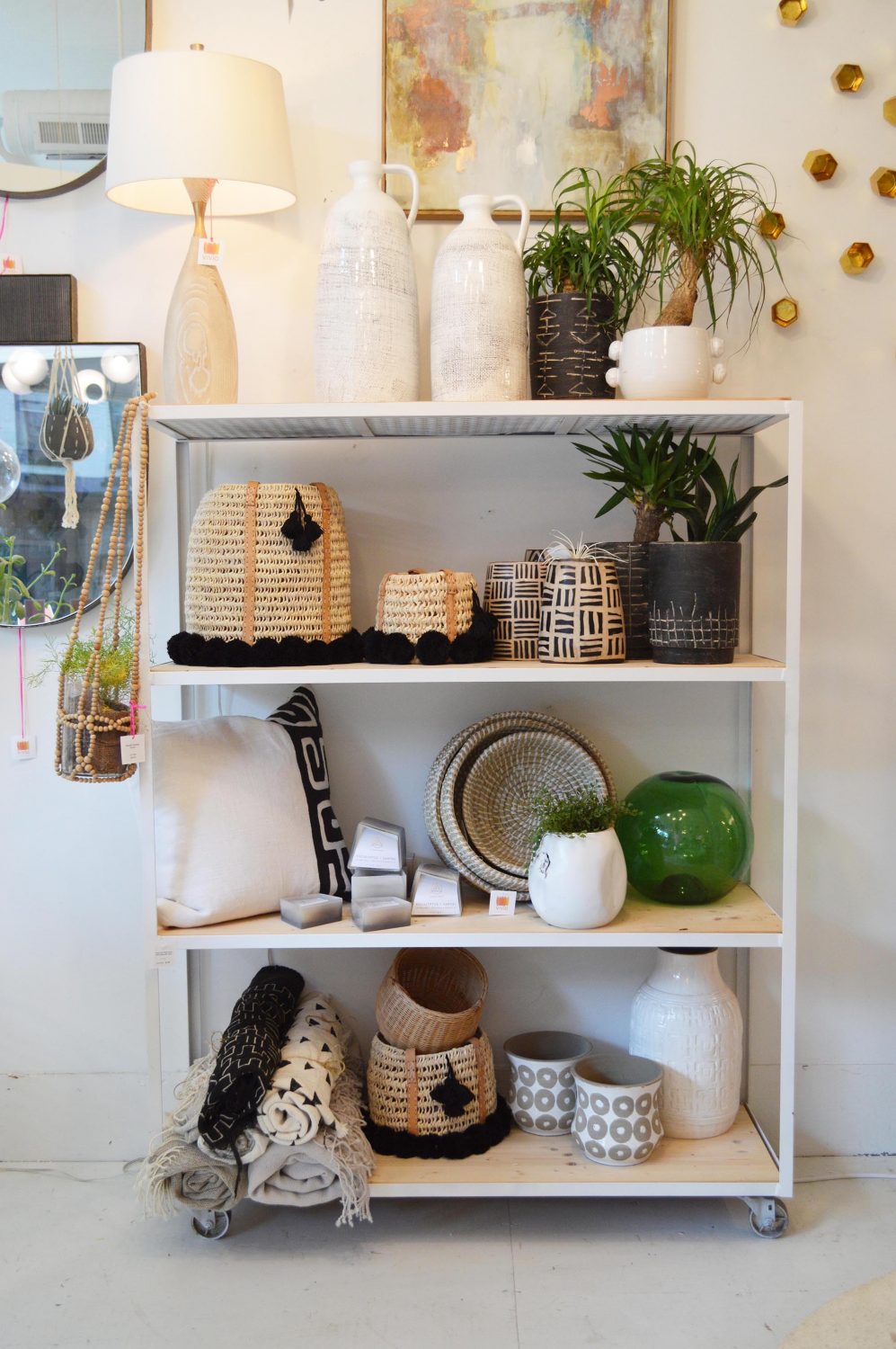 Styling a fun shelf area!