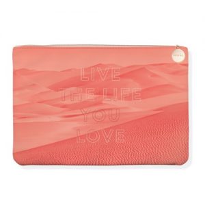 Live the Life You Love Coral Med Pouch
