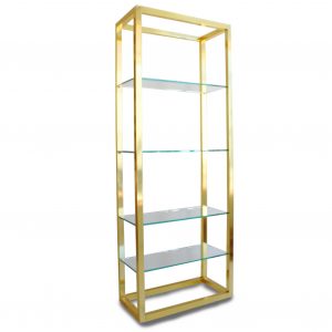 Pair Of Brass Etageres