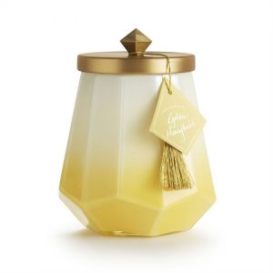 Golden Honeysuckle Geo Candle