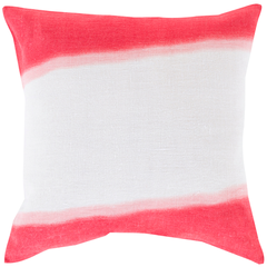 Red Double Dip Pillow 18"