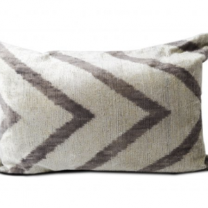 Purple/Ivory Chevron Pillow w/ Insert