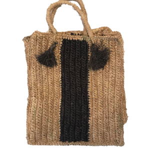 Seagrass Bag with Poms