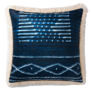 Indigo & Fur Pillow + Insert