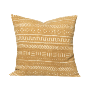 Mustard Geometric Pillow