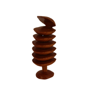 Vintage Turn Wood Sculpture