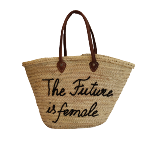 "The Future is Female" Straw Bag