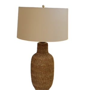 Texture Ceramic Lamp/Rust