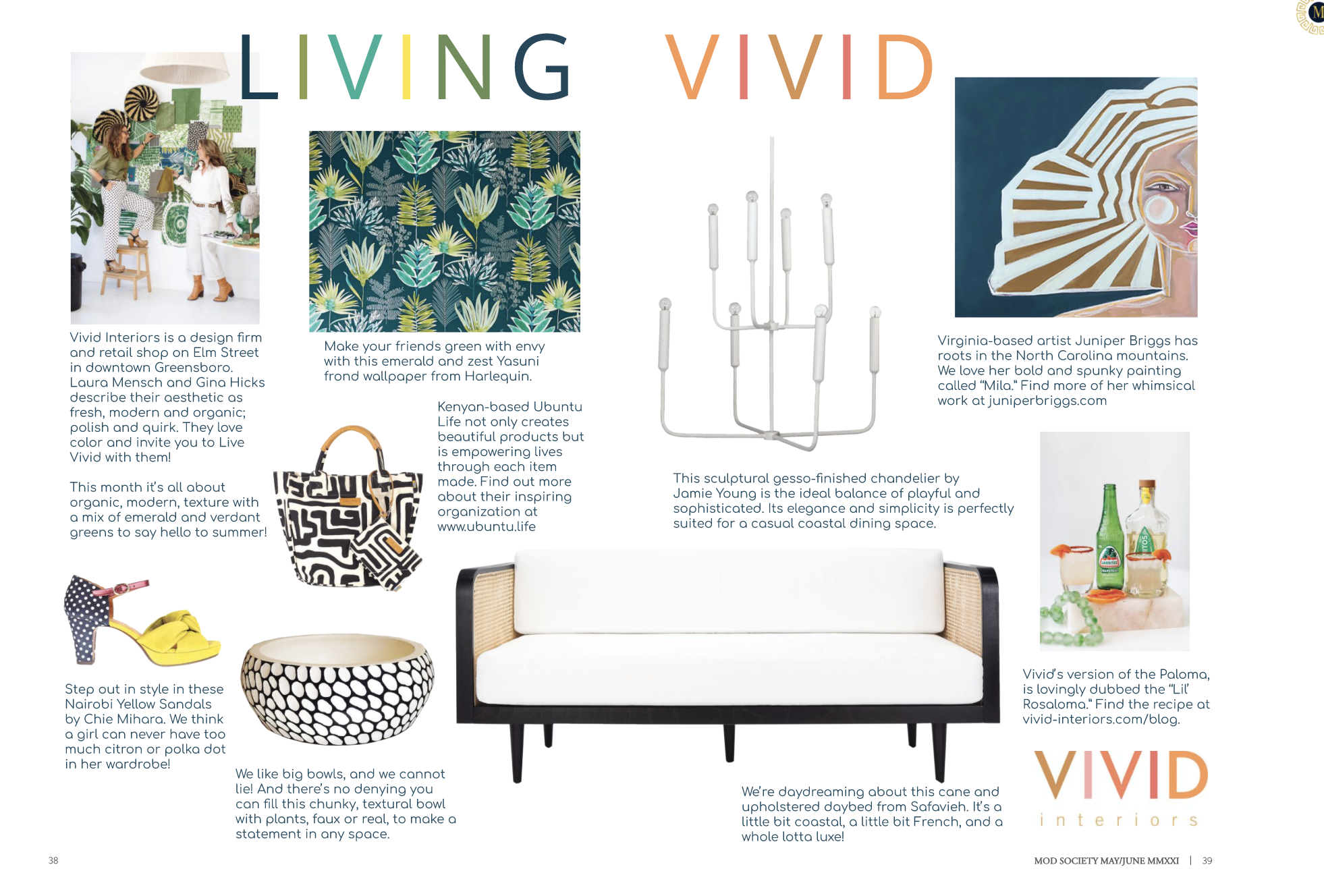 Living Vivid A Sunday Seven for Mod Society