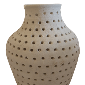 White Ceramic Porous Vase