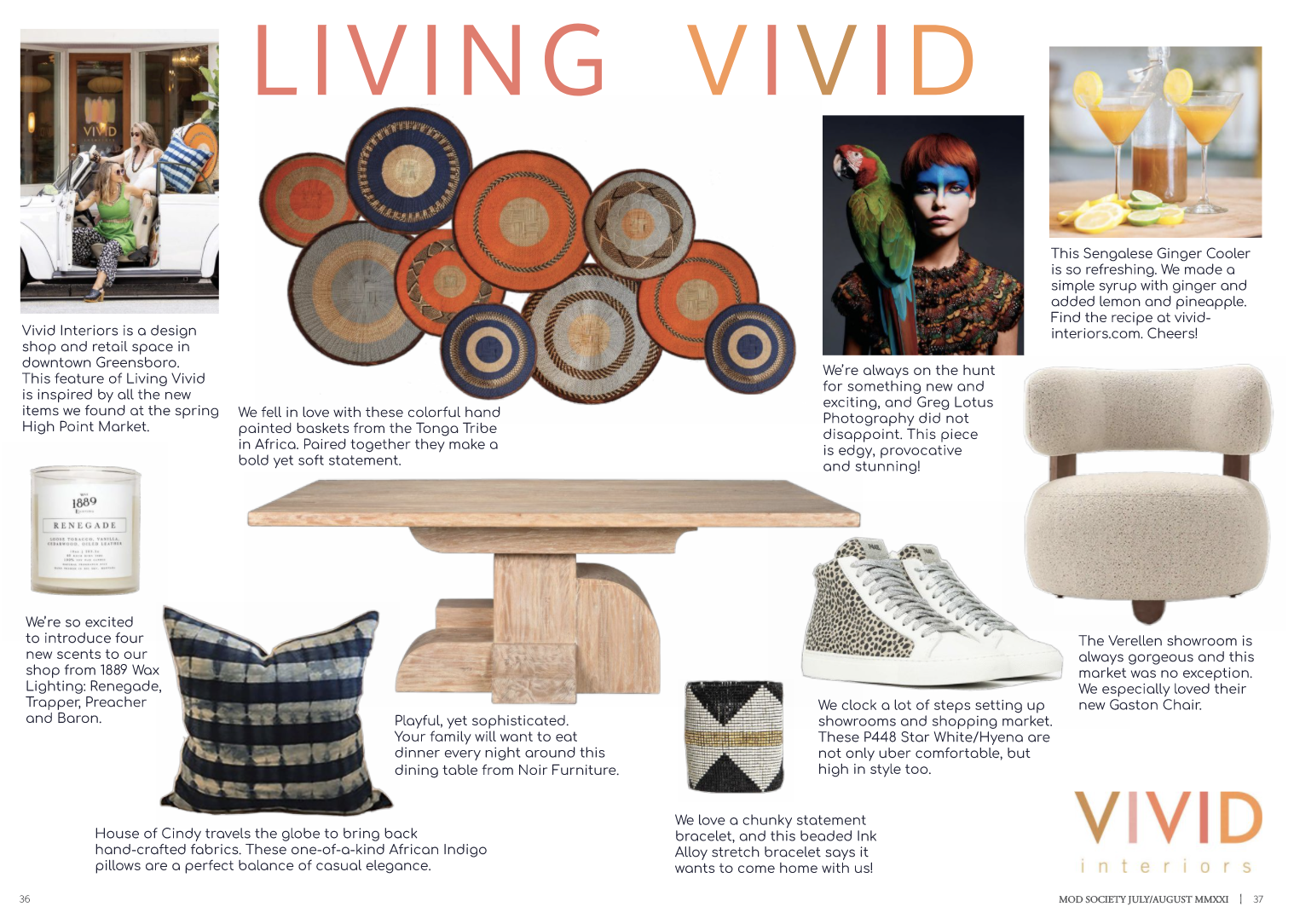 Living Vivid (A Sunday Seven with Mod Society Magazine)