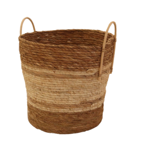 Two Toned Natural Basket - Large