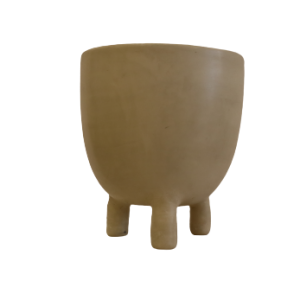 White Terracotta Tri-Pot
