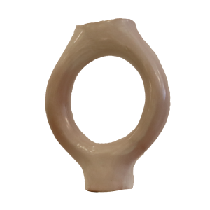 White Washed Ceramic Vase - Large