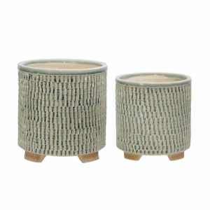 Blue Textured Planter