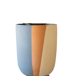 Clay Triple Stripe Planter
