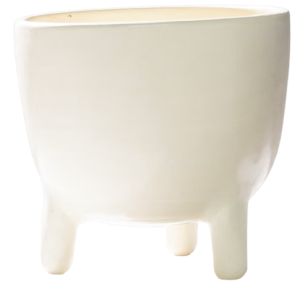 White Terracotta Tri-Pot