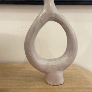 White Washed Ceramic Vase - Small