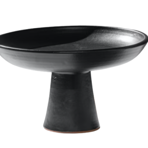 Black Pedestal Dish - Large