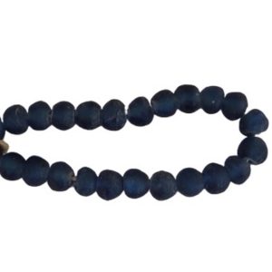 Blue Recycled Glass Beads