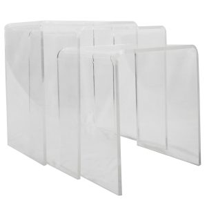 Three Lucite Side Tables