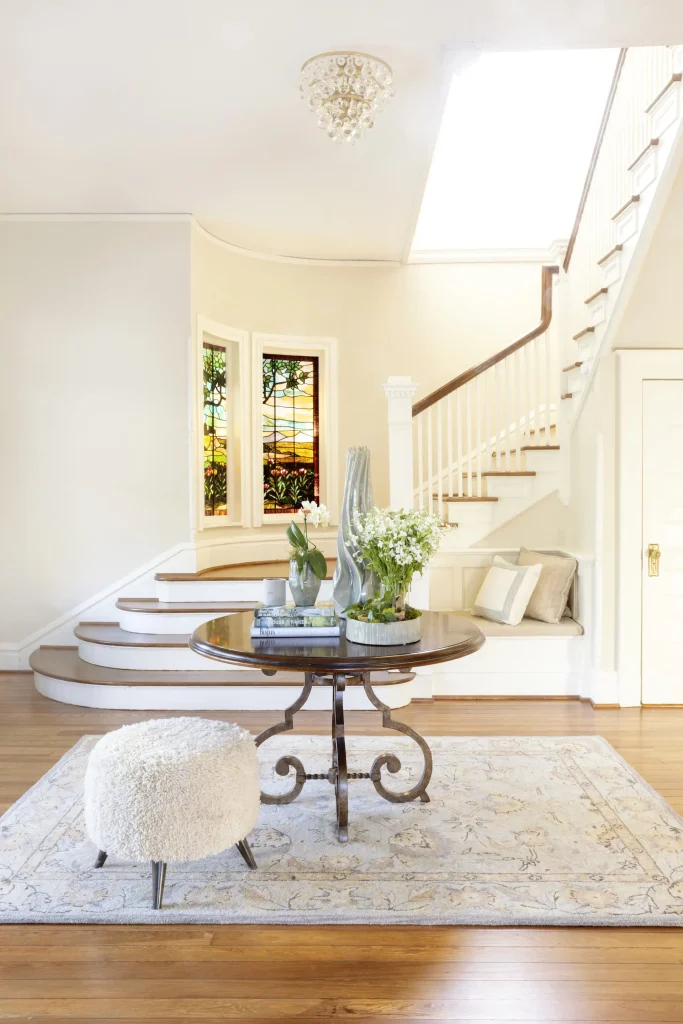 Foyer _ One-Of-a-Kind Ottoman sourced by VIVID