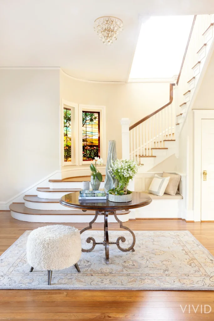 Foyer _ One-Of-a-Kind Ottoman sourced by VIVID