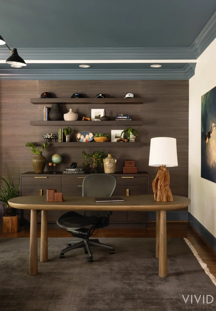 Study _ Clara Desk by Four Hands _ Desk Lamp by Legendary Driftwood by Joseph jr.