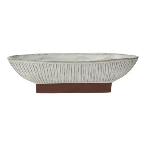 White Oval Tray