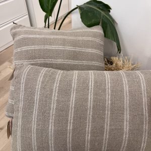 Double Stripe Gray Pillow